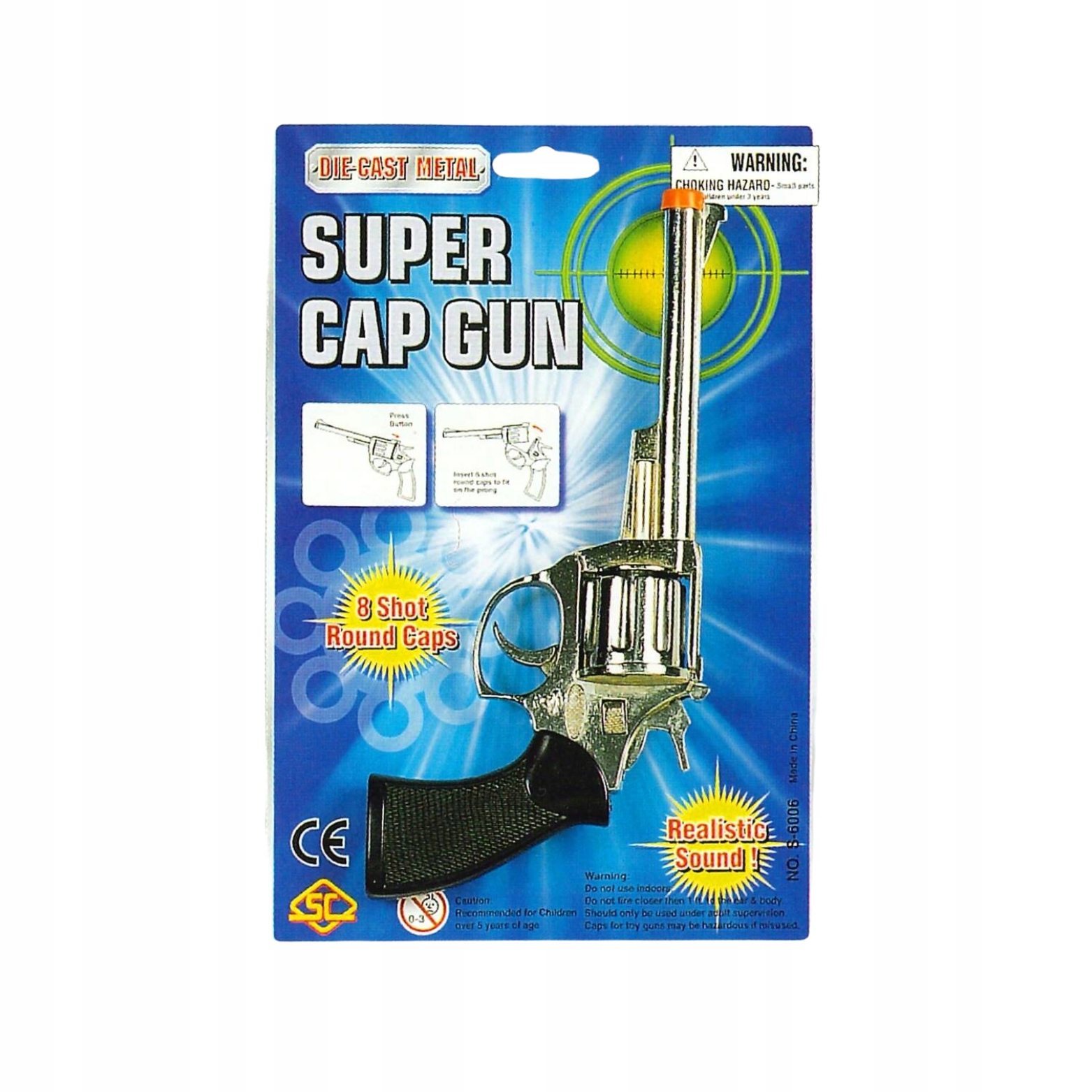 Trifox Pistolet Metalowy na Spłonkę – Idealna zabawa dla małych wojowników