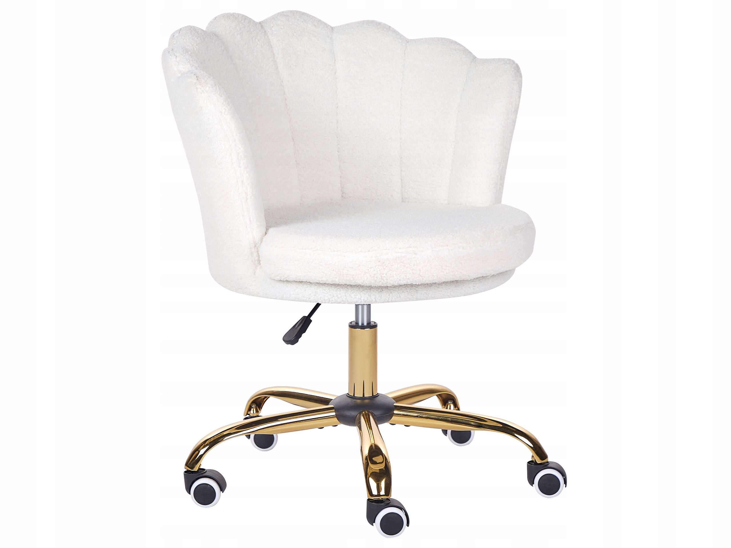 Krzesło biurowe regulowane boucle białe MONTICELLO II – Elegancja i funkcjonalność w Twoim biurze