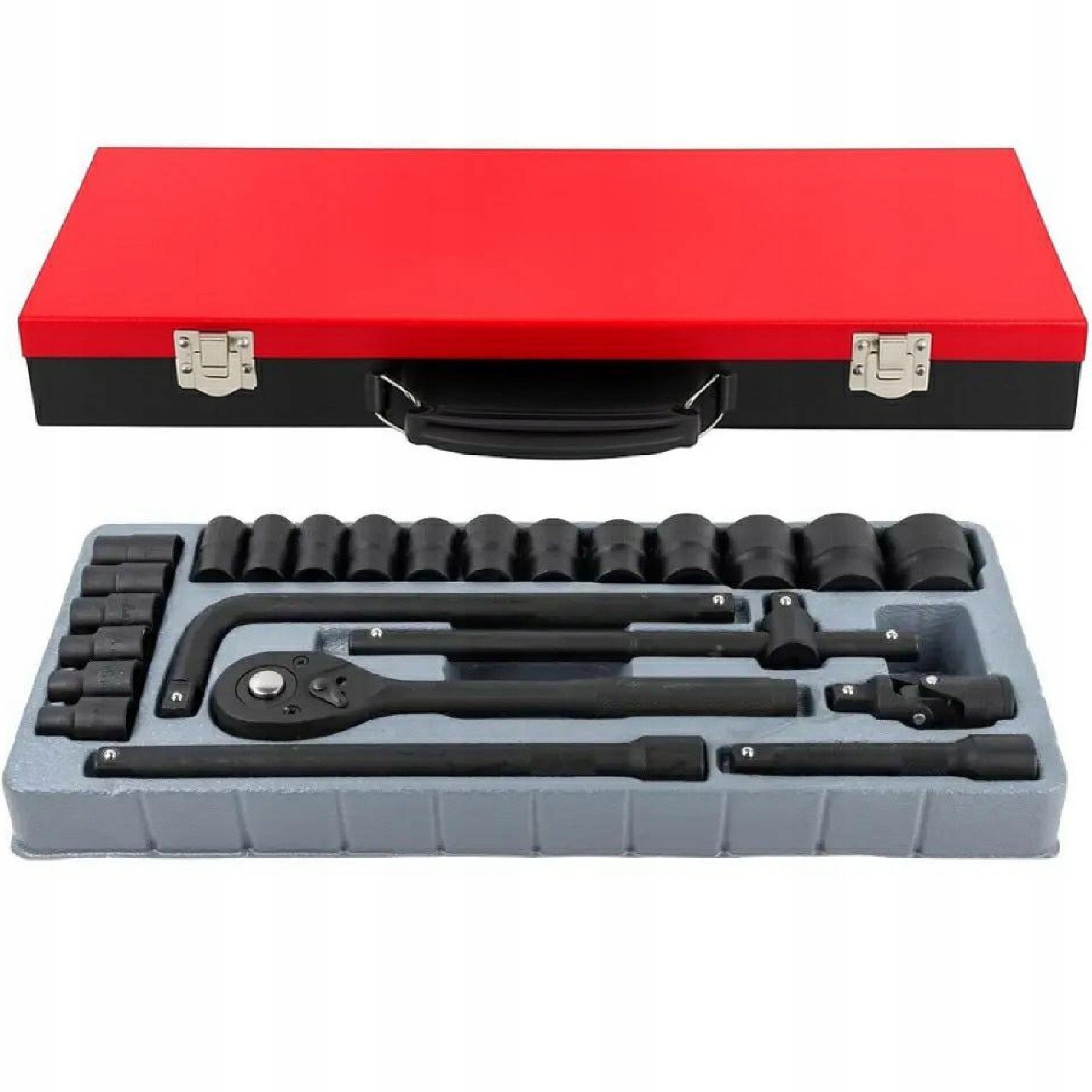 Wysokiej jakości klucze nasadowe w walizce