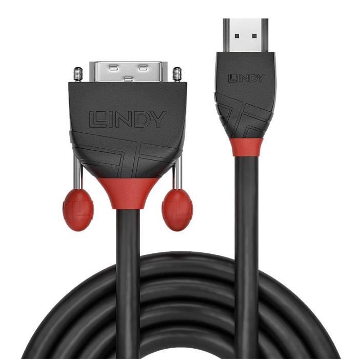 Kabel HDMI - DVI-D 0,5 m czarny (36270) – Wysoka jakość i niezawodność