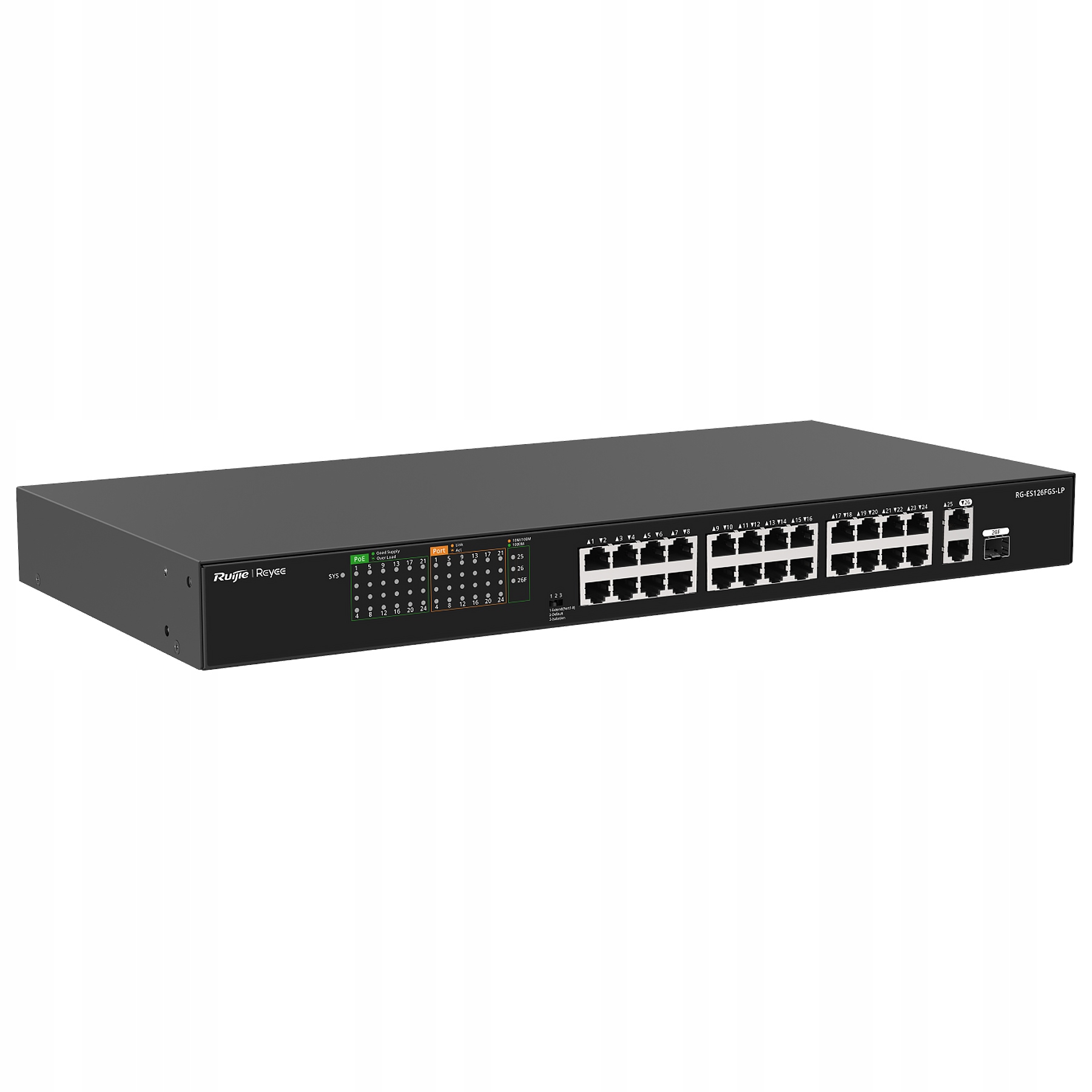 SWITCH POE RG-ES126FGS-LP 24-PORTOWY REYEE – Wydajność i niezawodność w Twojej sieci