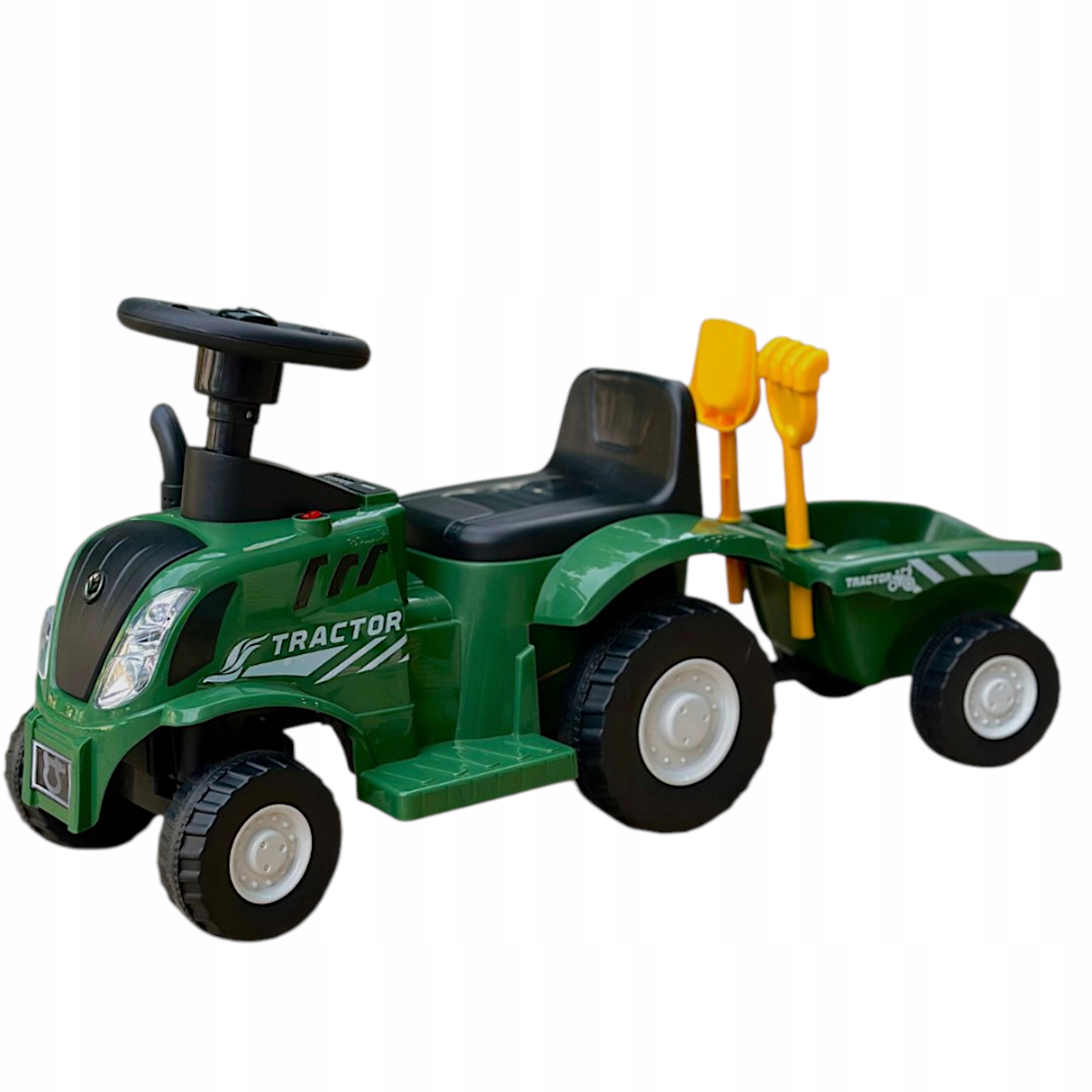 Jeżdzik traktor z przyczepą dla dzieci dźwięki Z220Z – Idealna zabawa dla najmłodszych