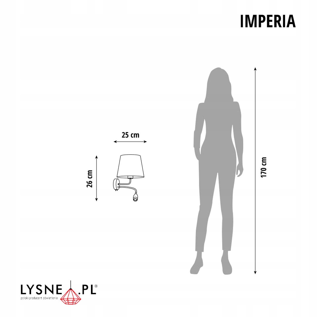 Kinkiet 2-płomienny IMPERIA – Elegancja i funkcjonalność w Twoim wnętrzu
