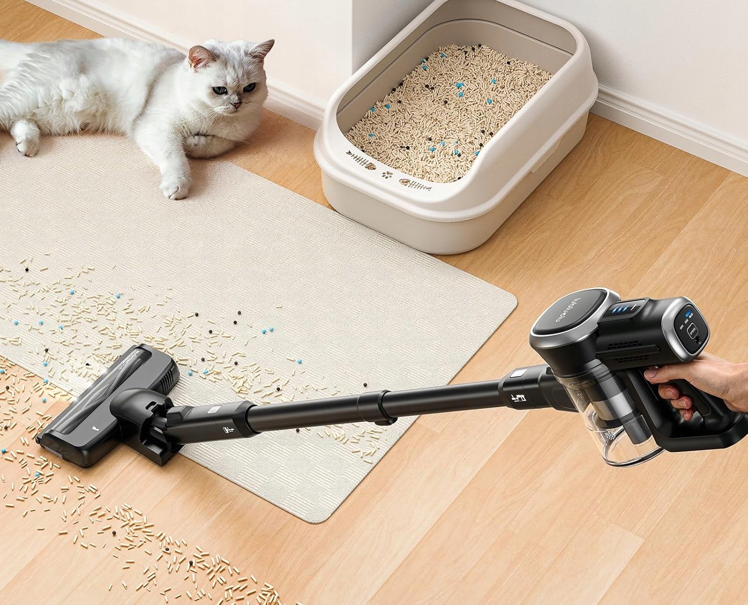 Potężna moc ssania 27000Pa dla skutecznego sprzątania