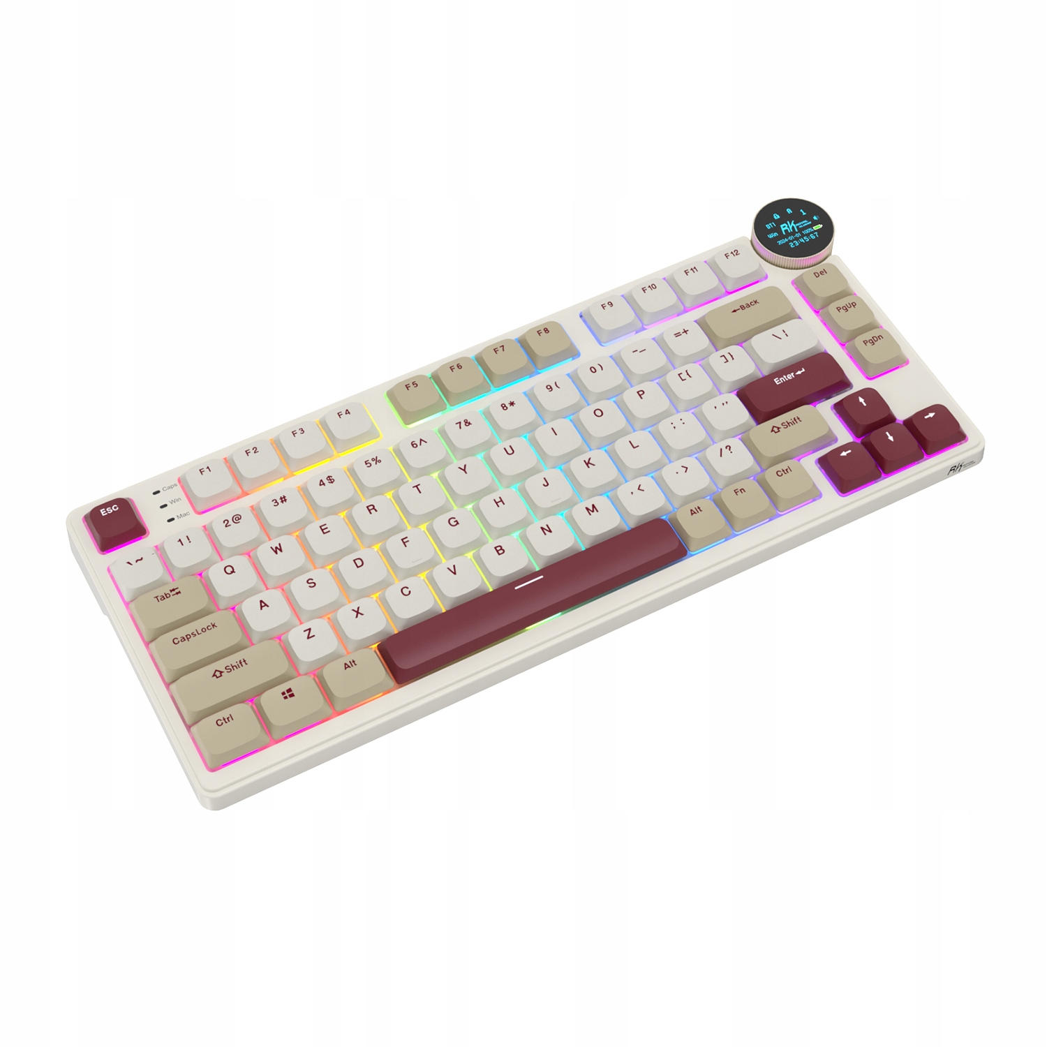 Klawiatura Mechaniczna ROYAL KLUDGE RK N80 Rosy Clouds – Idealna dla graczy