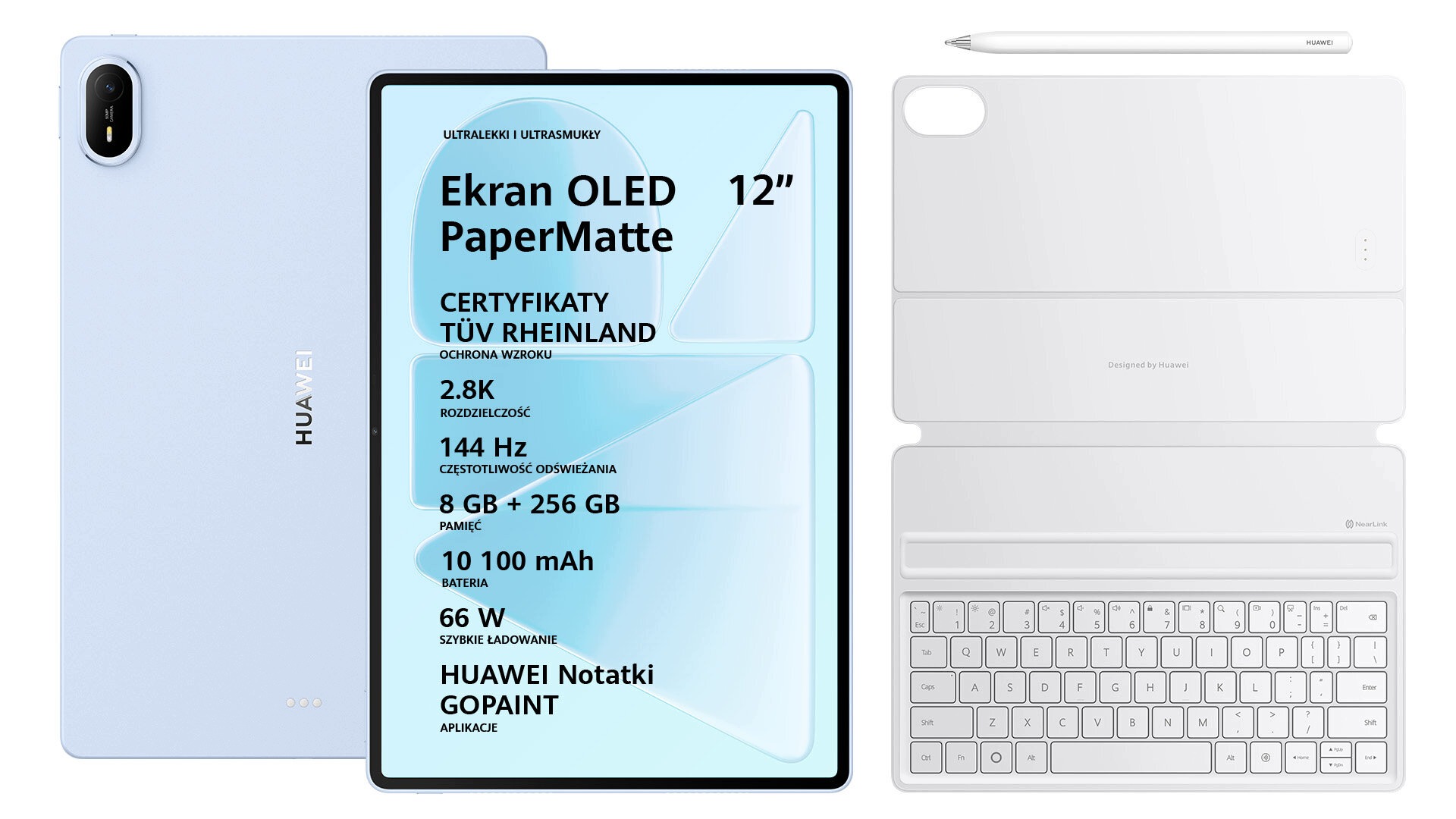 Wydajność z 8 GB RAM i 256 GB pamięci