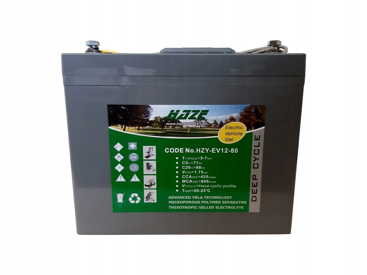 Akumulator HAZE GEL HZY-EV12-80 12V 80Ah – Wydajność i niezawodność