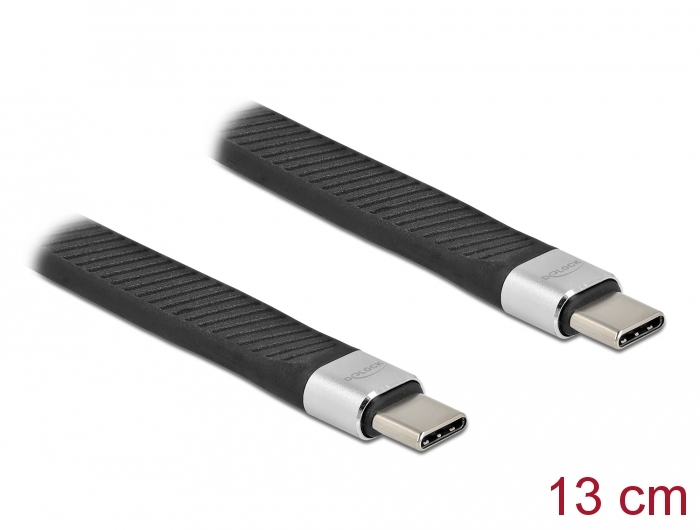 Płaski kabel wstążkowy USB 3.2 Gen 2 FPC z USB typu C do USB typu C 13 cm PD 5 A E-Marker