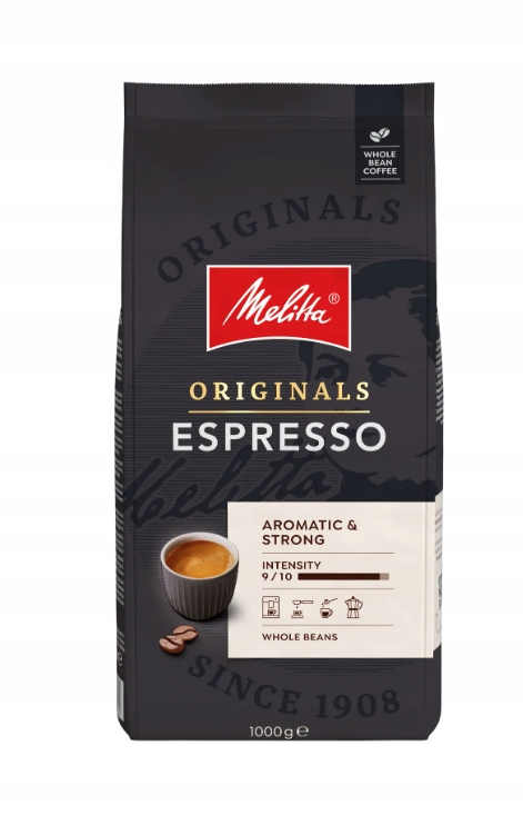 Kawa ziarnista MELITTA Originals Espresso 1kg – Doskonały wybór dla miłośników espresso