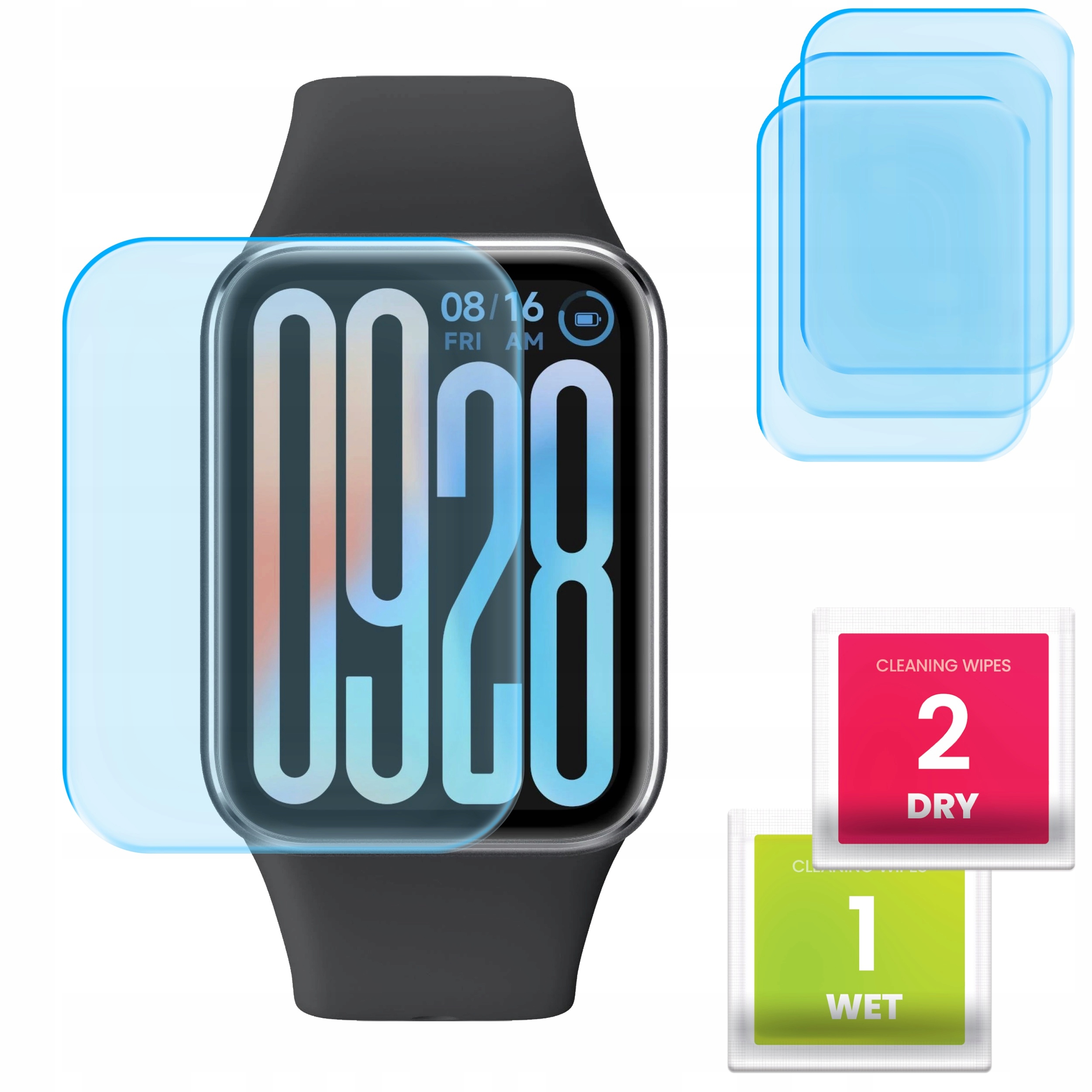 3-PAK Szkło Hybrydowe do Xiaomi Smart Band 9 Pro – Maksymalna Ochrona Ekranu