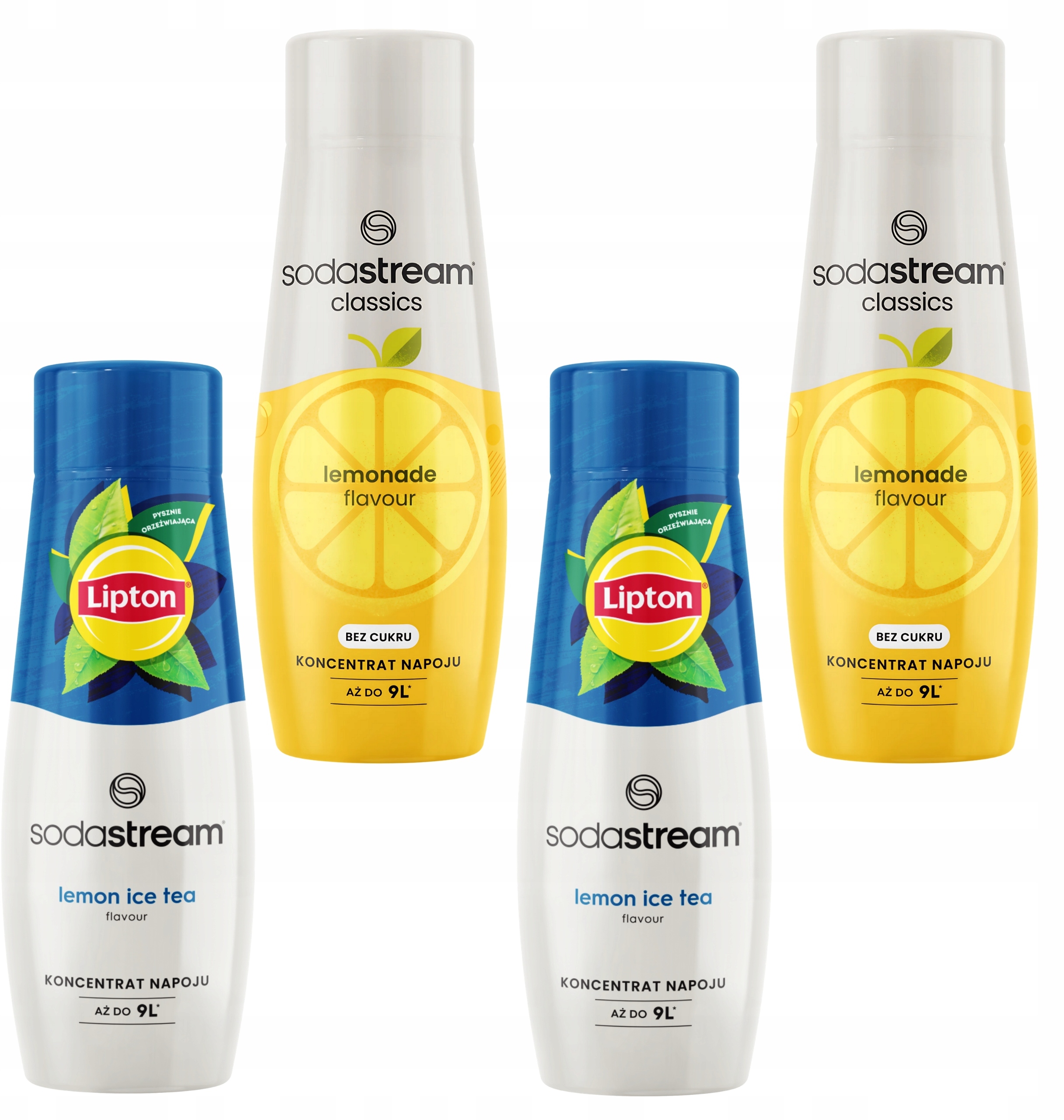 4 Syropy do Saturatora Herbata Lemon Ice Tea x2 + Lemoniada x2 – Orzeźwiające smaki na każdą okazję