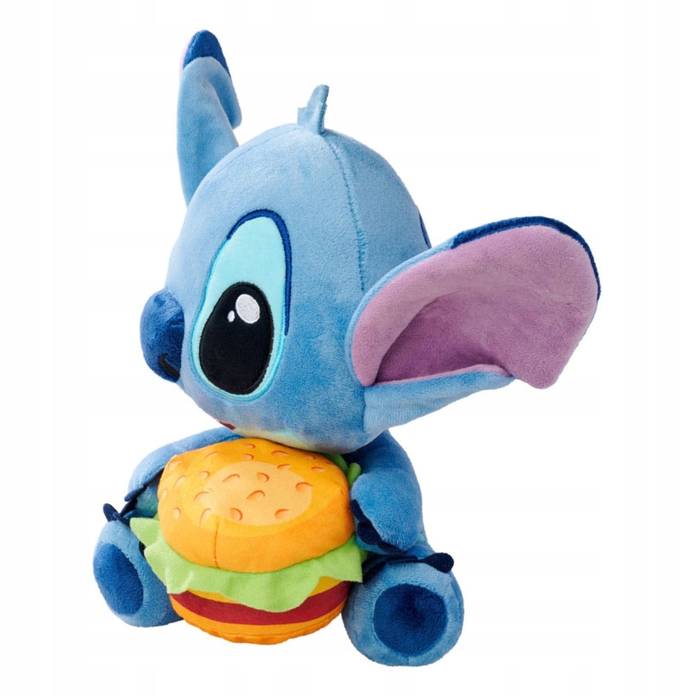 Pluszak DISNEY Stitch z burgerem 25 cm – Idealny towarzysz zabaw
