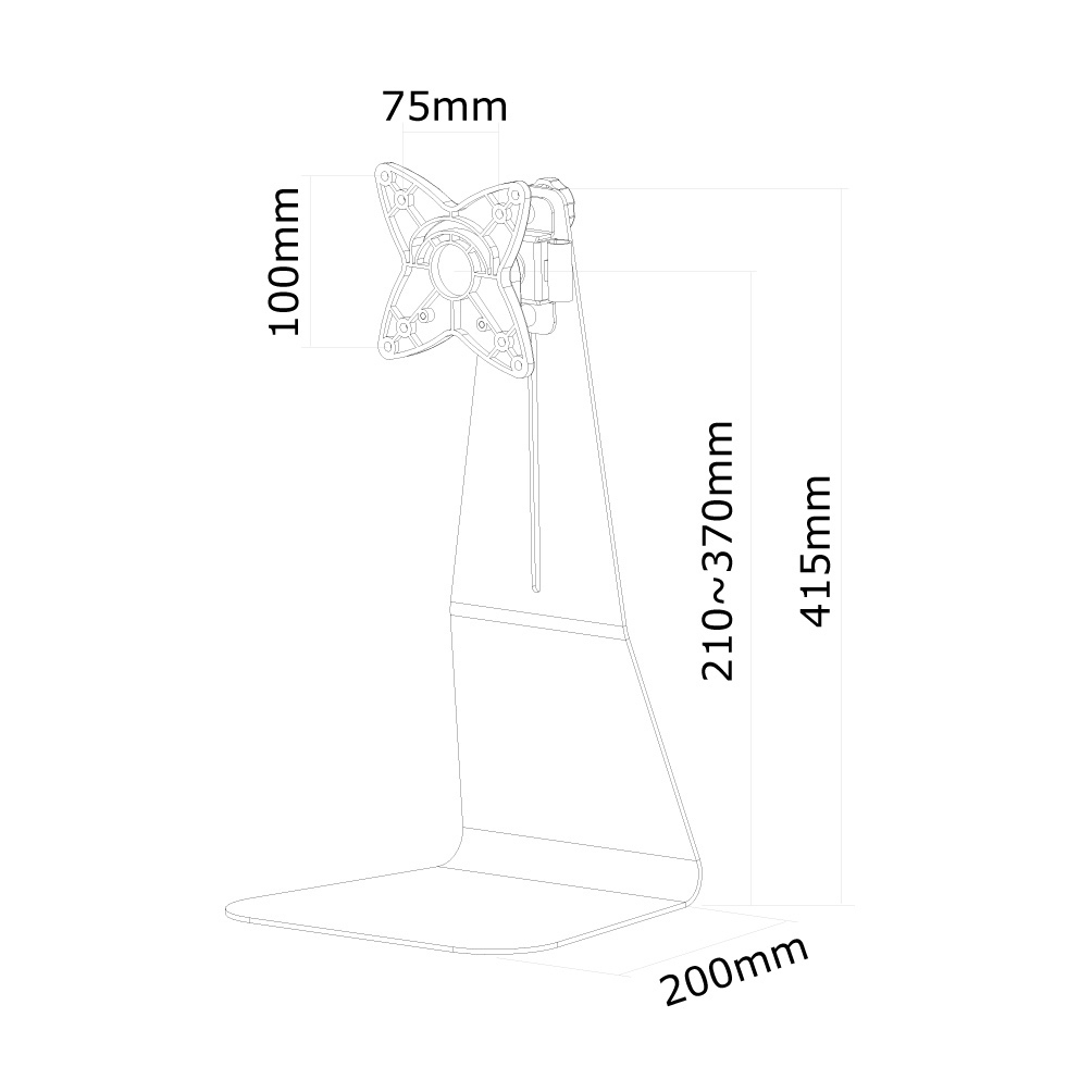 Kompatybilność z VESA 75x75 i 100x100 mm