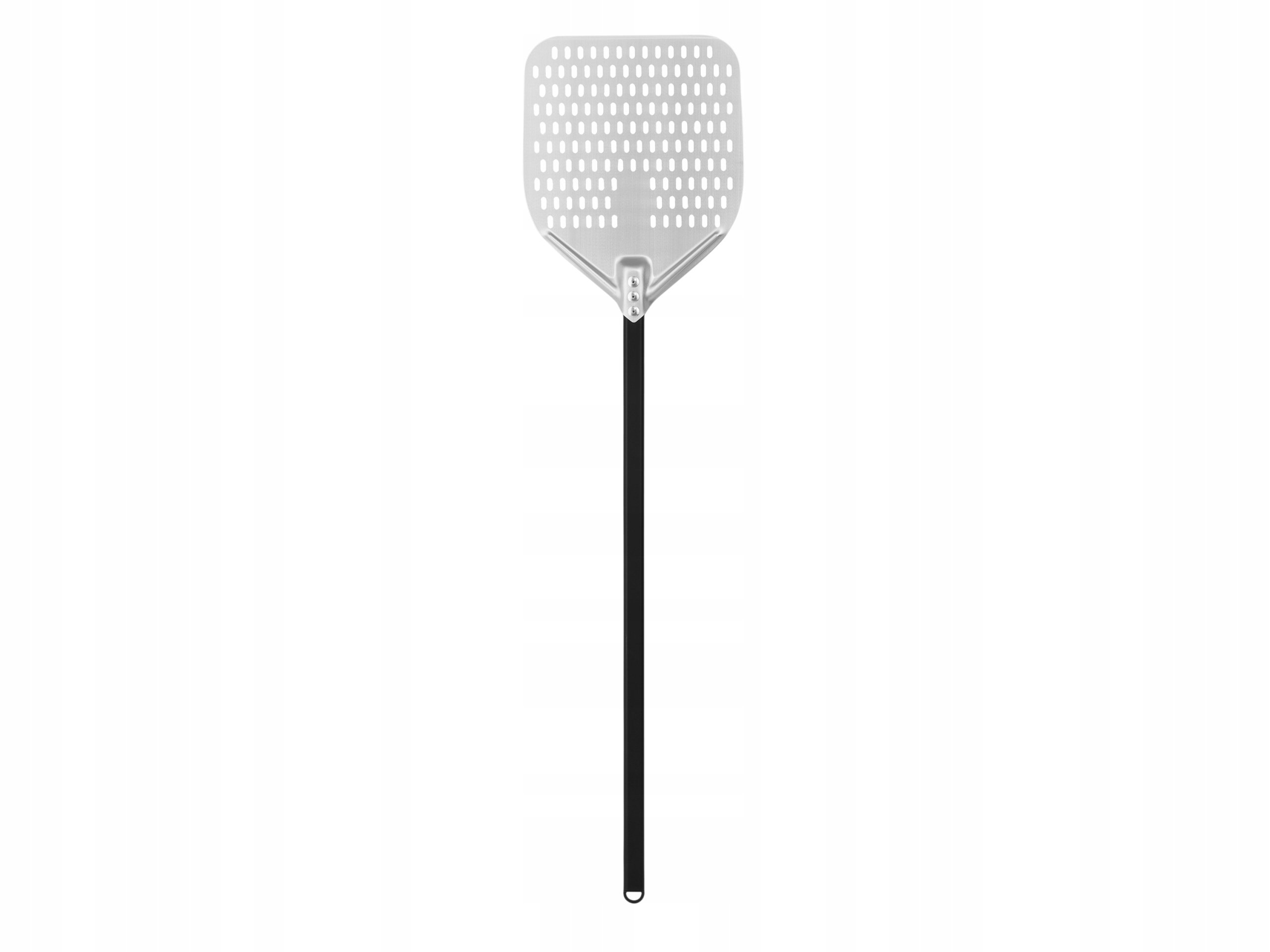 Perforowana łopata do pizzy ze stali nierdzewnej z aluminiowym uchwytem – idealne narzędzie dla profesjonalnych kucharzy