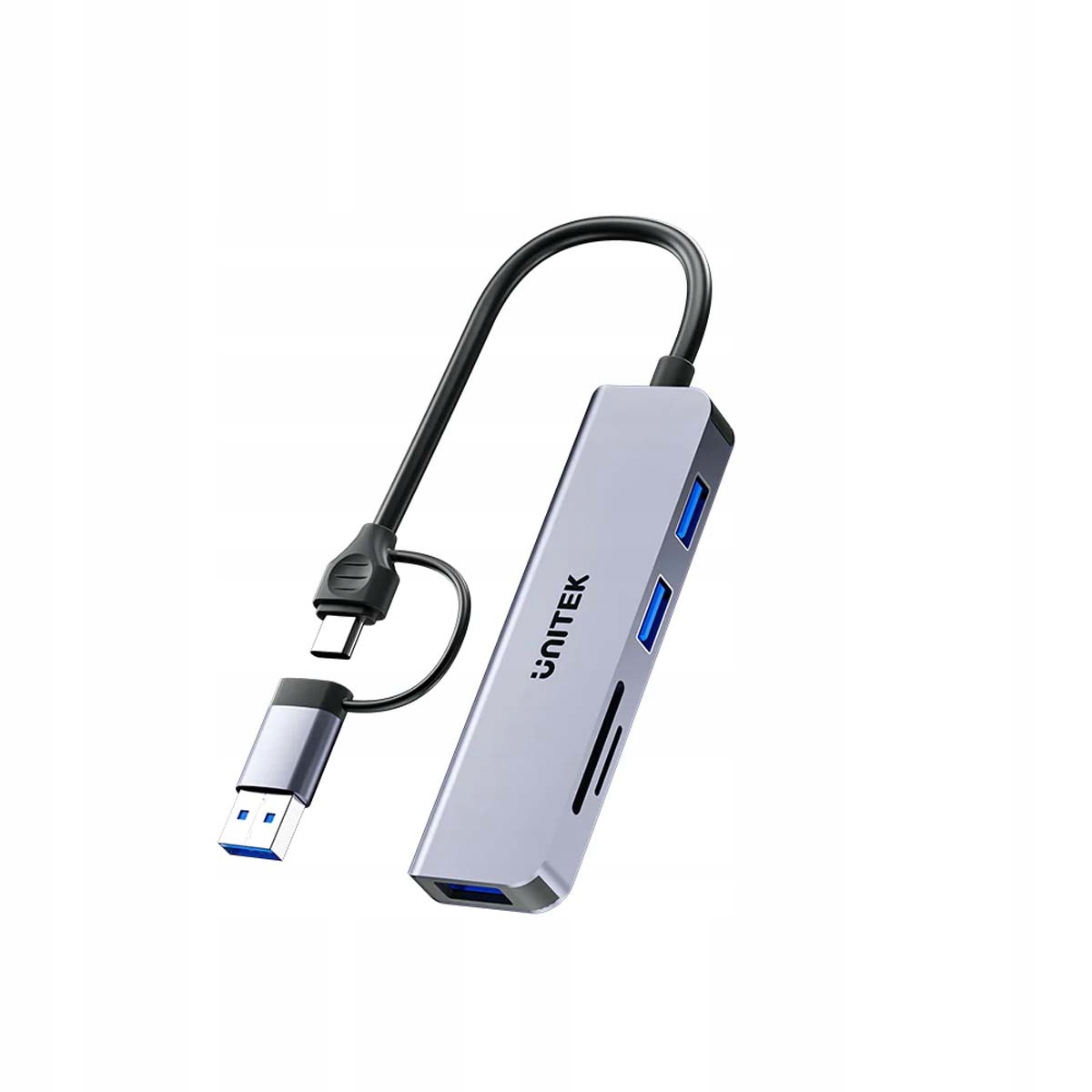 Unitek Hub 5w1 USB-A/C 5 Gbps z czytnikiem kart SD i micro SD – Rozszerz możliwości swojego komputera