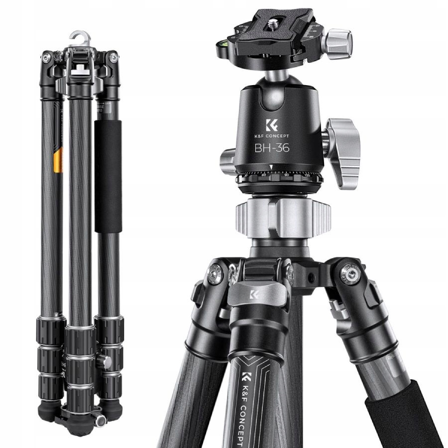Statyw K&F Concept X284C4 + BH-36 – Profesjonalne wsparcie dla fotografów