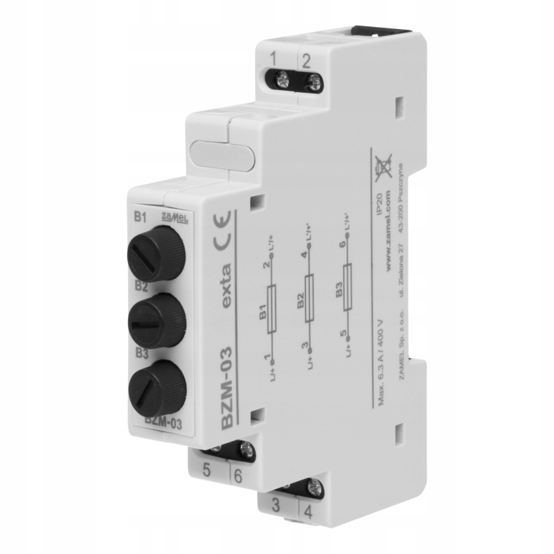 Funkcjonalność modułu bezpiecznikowego BZM-03