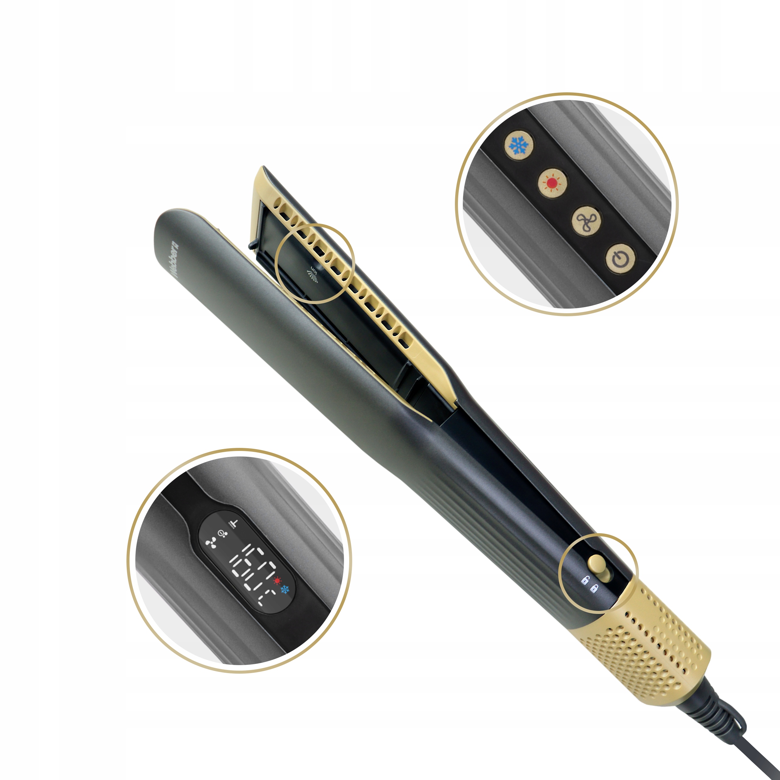 Funkcja Wet 2 Dry – Prostownica i suszarka w jednym