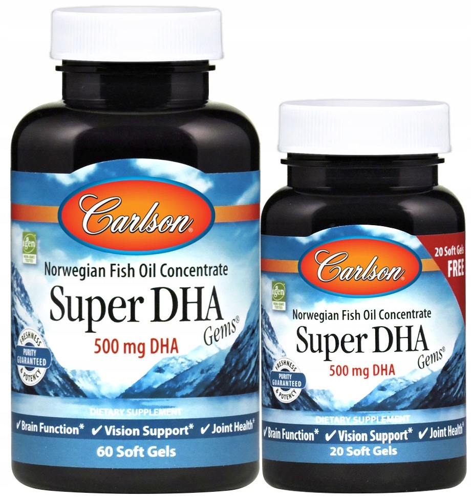 Carlson Labs Super DHA Gems – Suplement diety dla zdrowia mózgu i wzroku