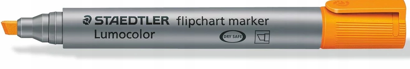 Marker Lumocolor do tablic flipchart, okrągły, pomarańczowy – Idealny wybór dla Twojego biura