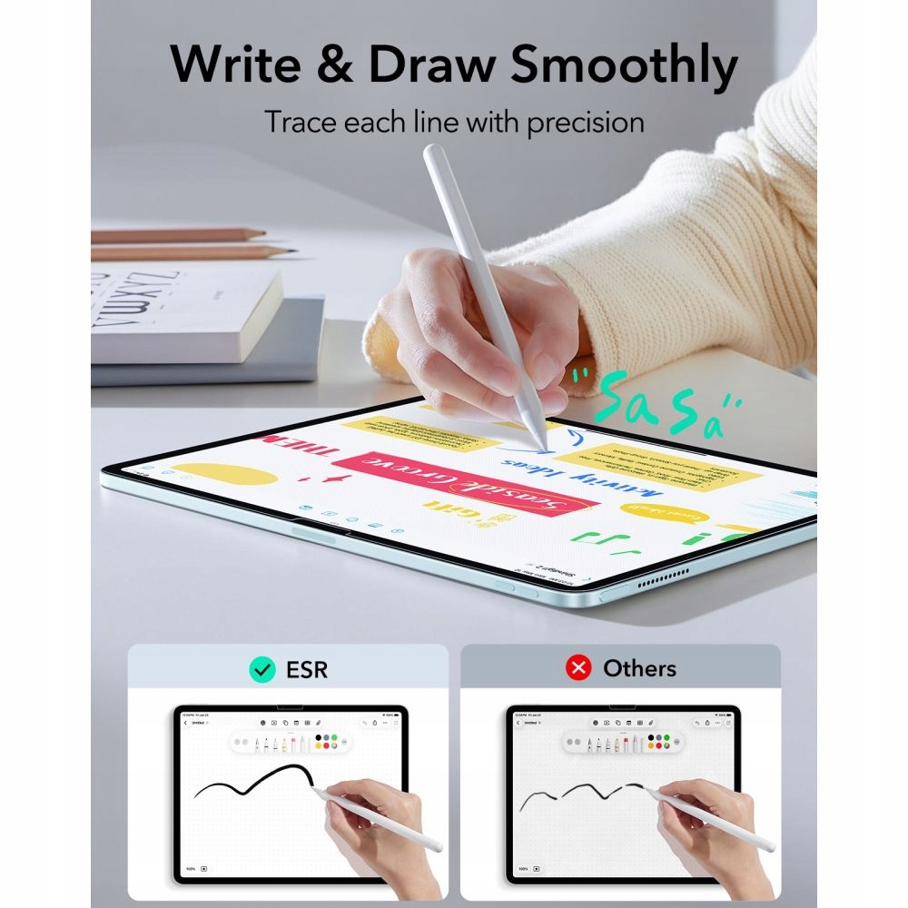 Folia ochronna ESR Paper Feel iPad Air 13” 1 / 2 / 3 2024-2026 – Ochrona i komfort pisania