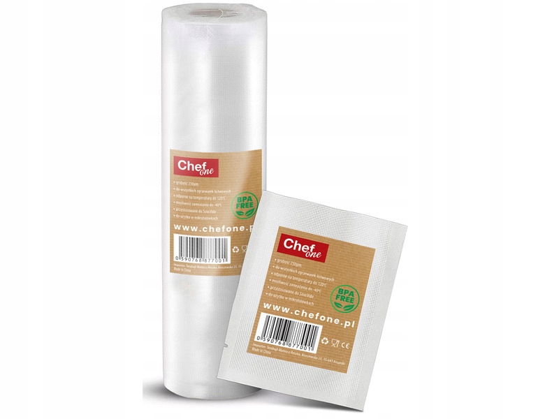 Folia do zgrzewarki ChefOne 15 cm x 1200 cm – Idealne rozwiązanie dla świeżości żywności