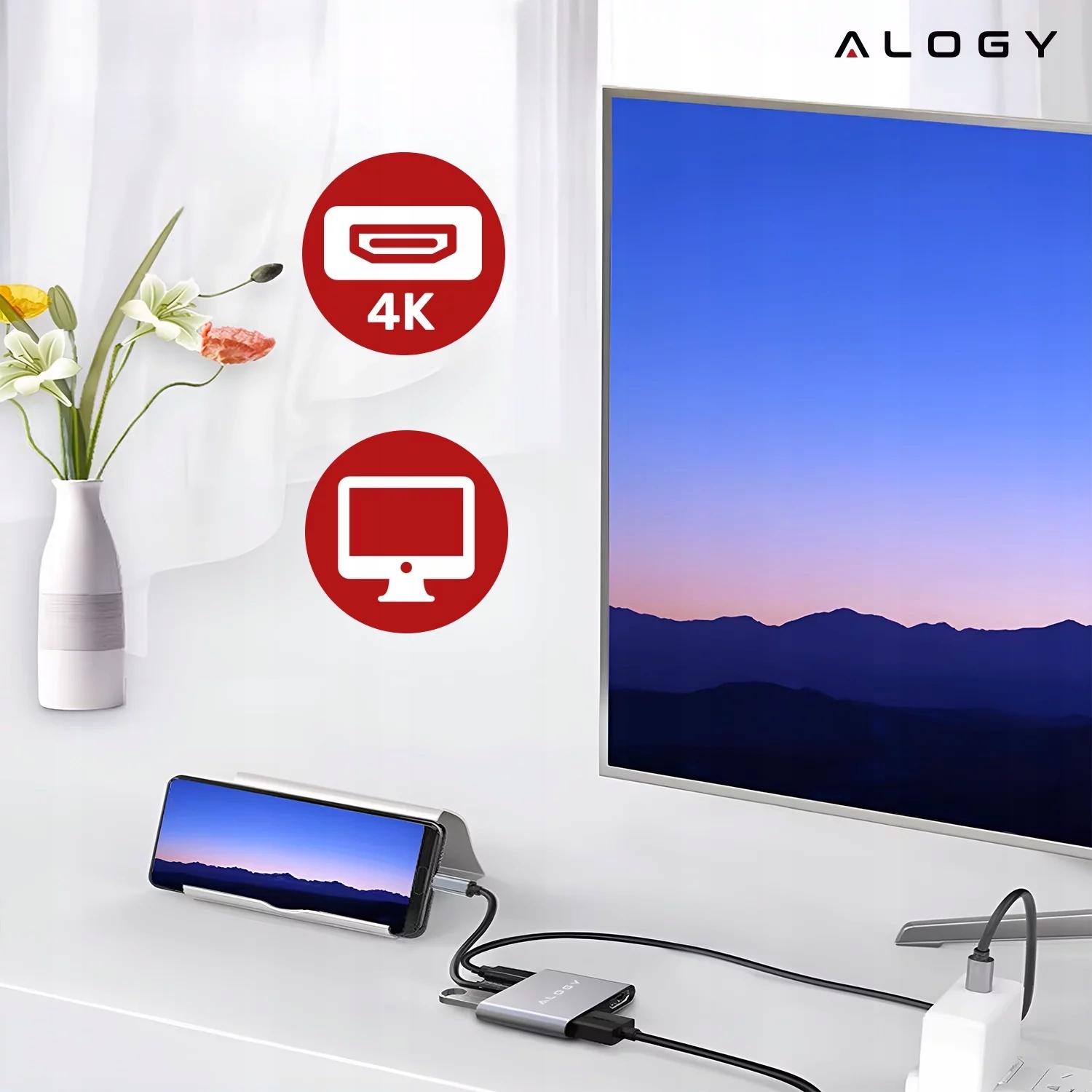 Wysoka jakość obrazu dzięki podwójnym portom HDMI 4K