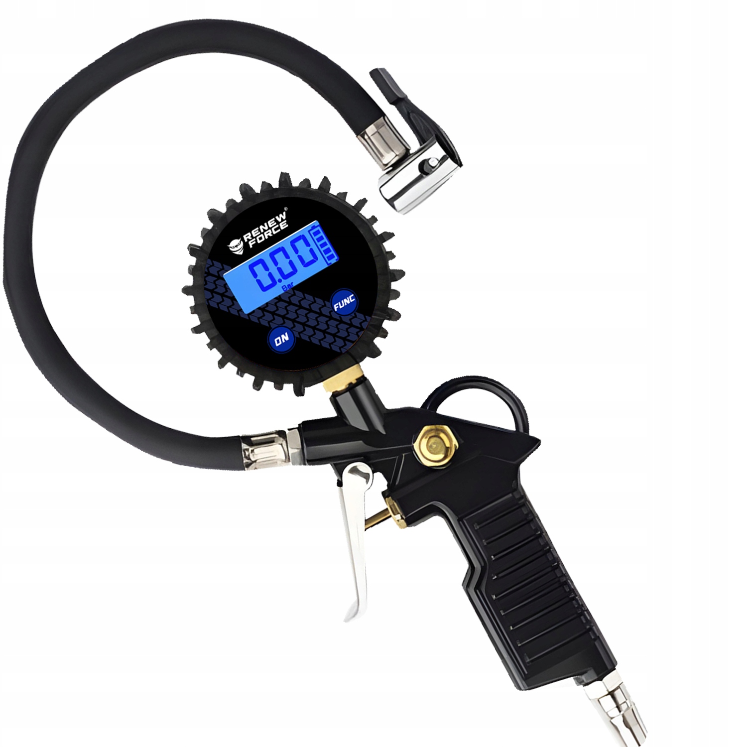 Pistolet do pompowania kół z cyfrowym manometrem 14 BAR – Twoje niezawodne narzędzie do kontroli ciśnienia