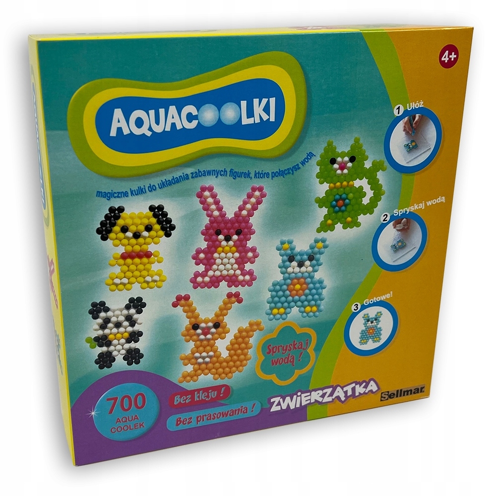 Aquacoolki zwierzątka AC001 – Kreatywna zabawa dla małych artystów