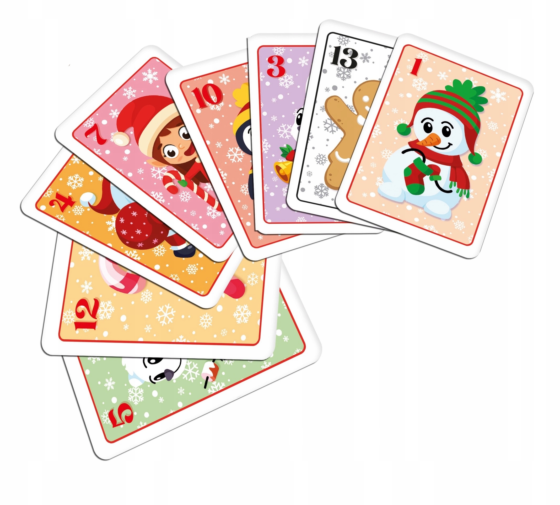 Świąteczne motywy i kolorowe ilustracje