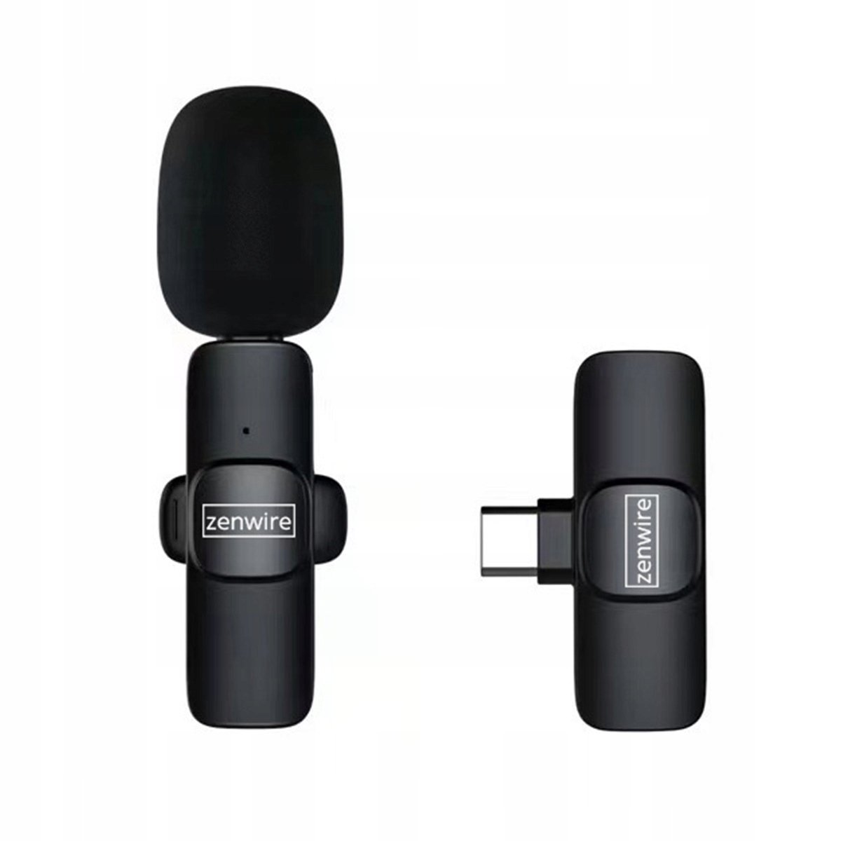 Mini Mikrofon Krawatowy Bezprzewodowy Pojemnościowy Telefon Komputer USB-C – Idealny do nagrywania