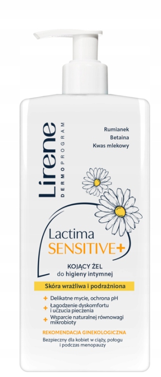 LIRENE Lactima Sensitive+ – Kojący żel do higieny intymnej 300 ml