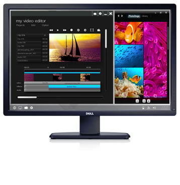 Monitor Dell UltraSharp U3014 — program Dell Display Manager upraszcza zarządzanie obrazami.