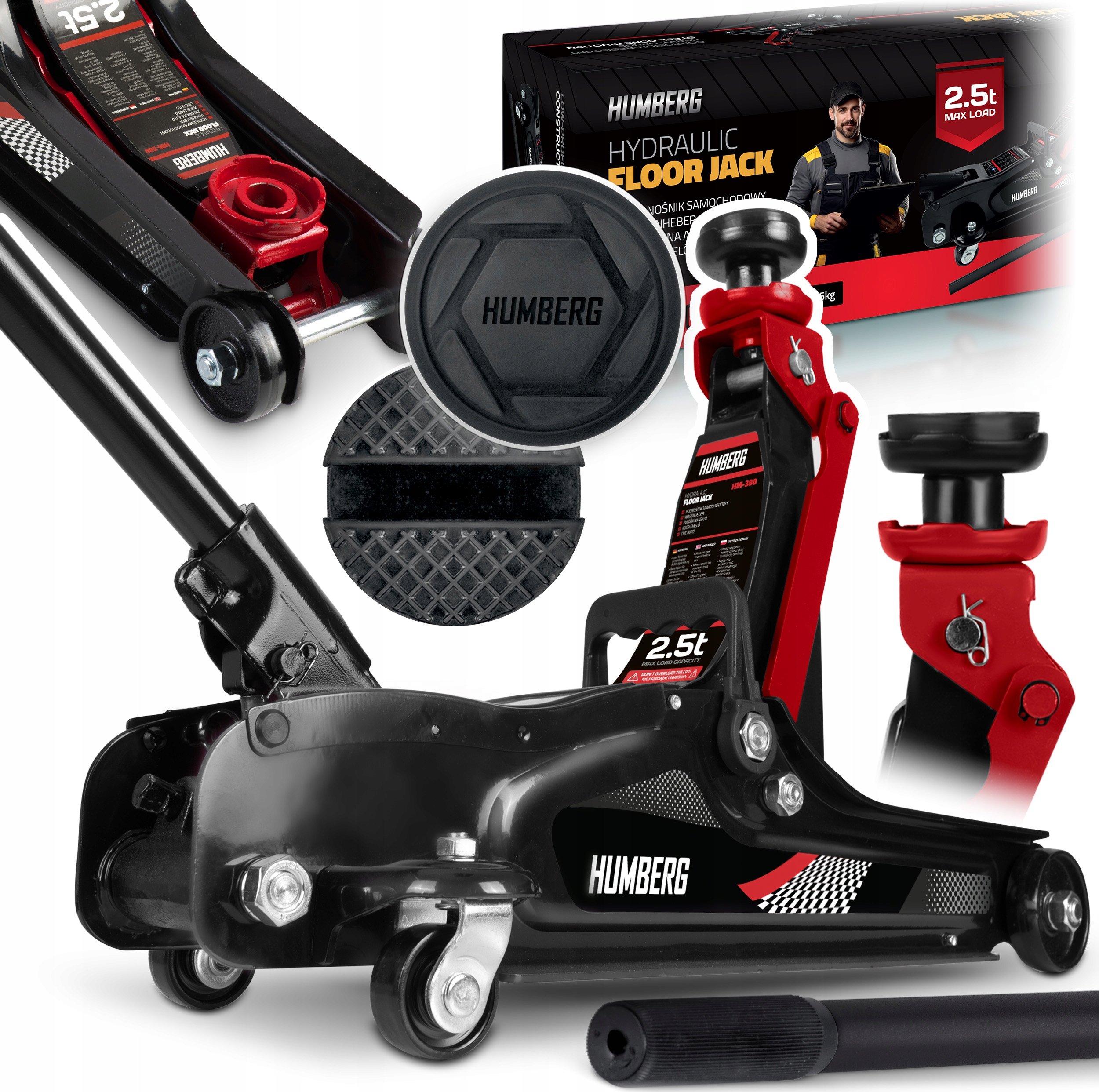 Podnośnik samochodowy 2,5 t Humberg HM-380 – Niezawodne narzędzie do podnoszenia