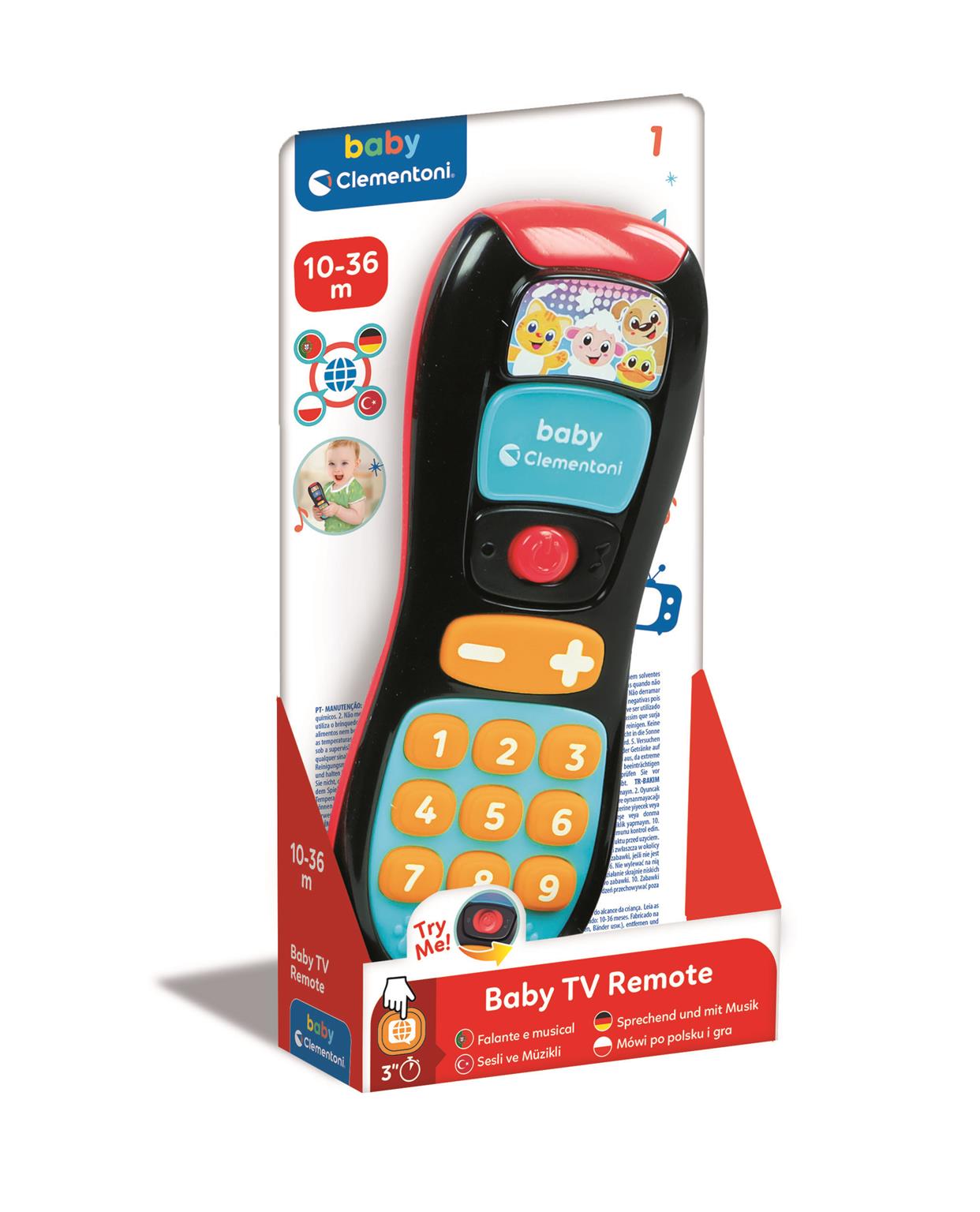 CLE BABY mówiący pilot TV 17518 – Interaktywna zabawa dla najmłodszych