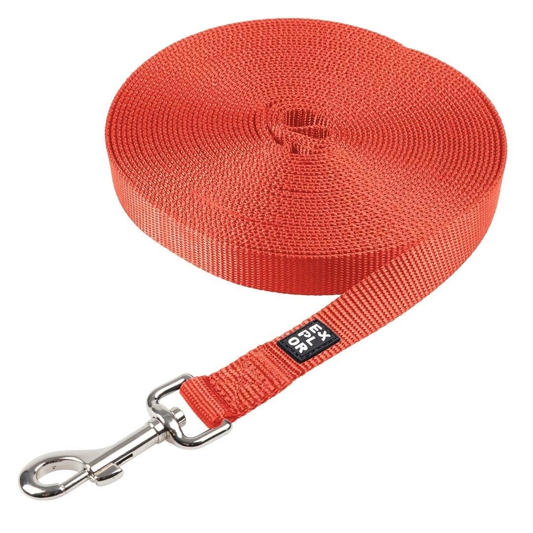 Duvo+ Treningowa Smycz Dla Psa Czerwona 5m/20mm – Idealne akcesorium dla Twojego pupila