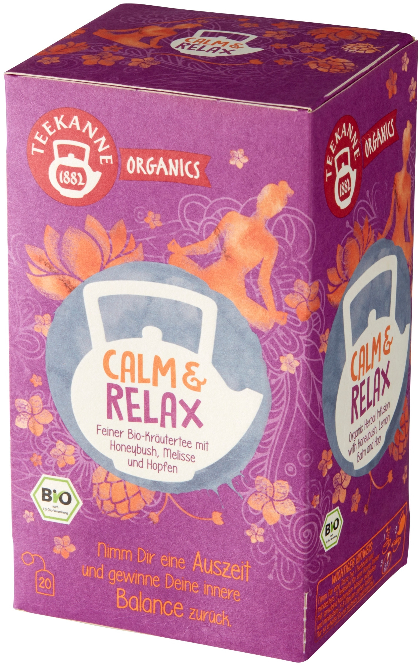 Teekanne Organics Calm & Relax – Ziołowa herbata dla relaksu i harmonii