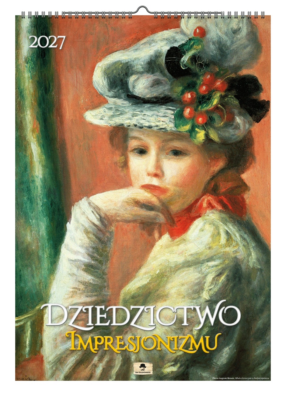 Kalendarz 2027 A2 ścienny impresjonizm – Elegancja i sztuka w Twoim biurze