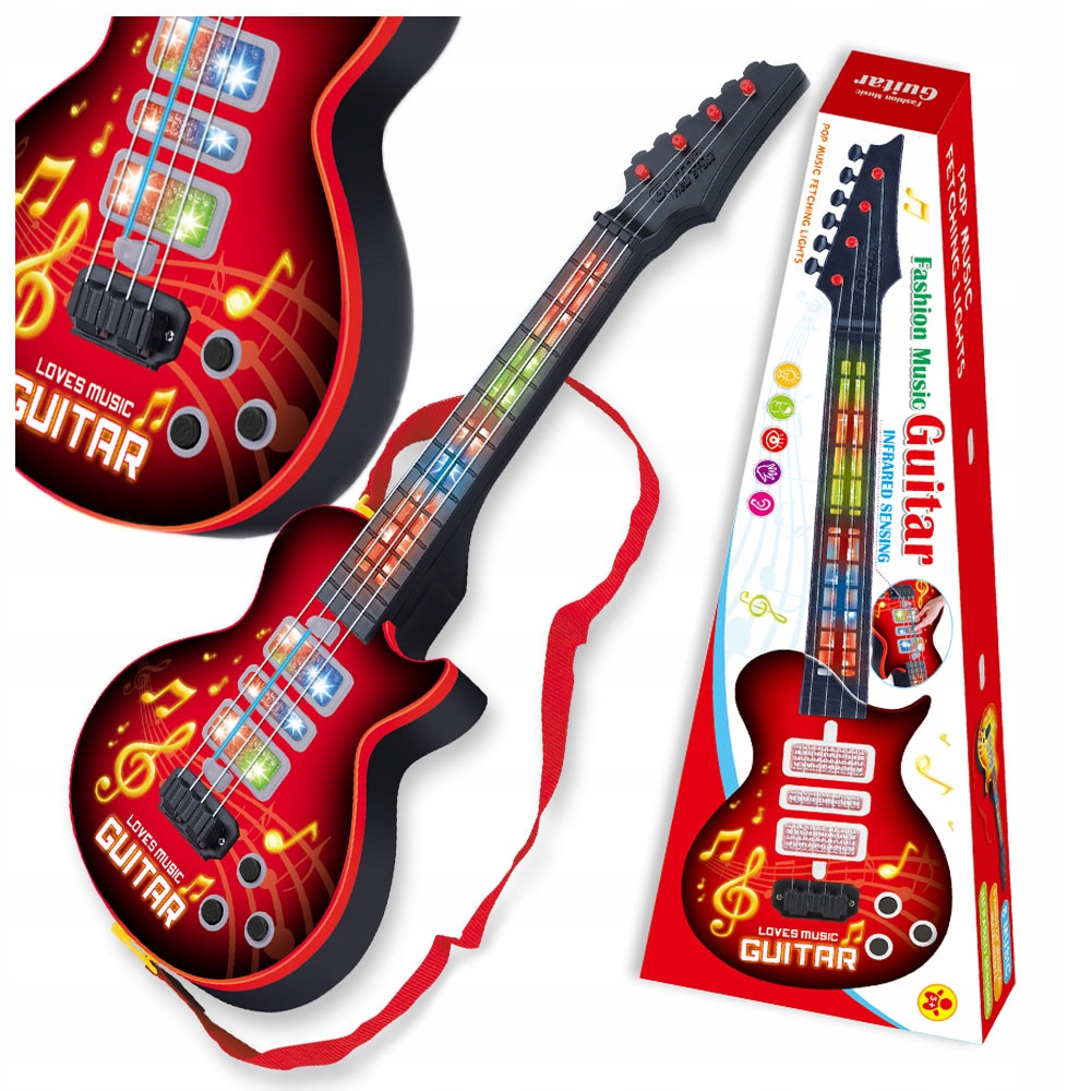 Rockowa Gitara Dla Dzieci Z Nauka Gry Na Gitarze – Idealny prezent dla małych artystów