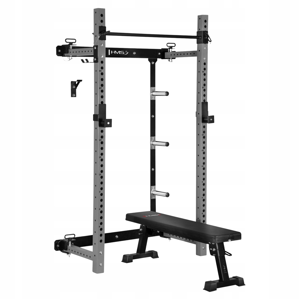 KLT34 Wielofunkcyjna Klatka Treningowa Składana Grey HMS – Idealna do Domowej Siłowni