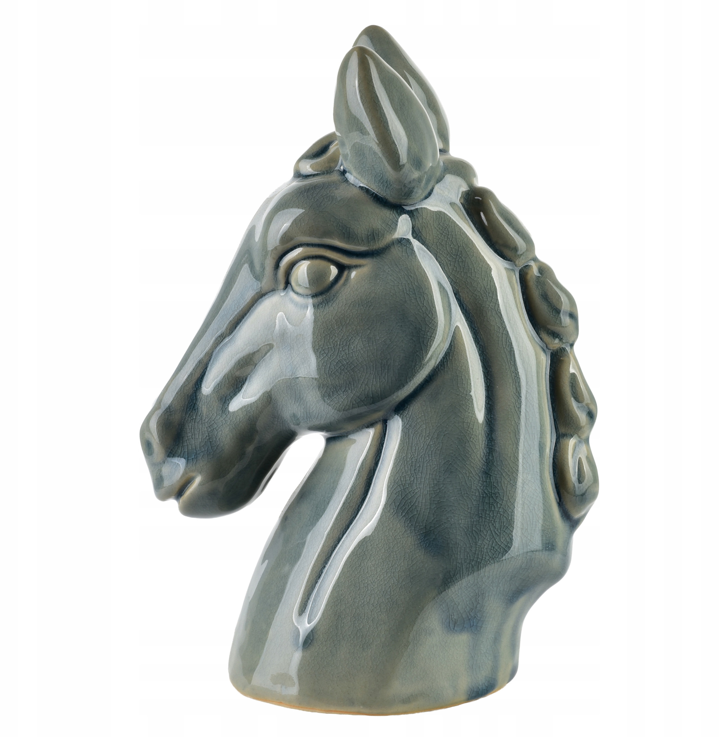 ORAN GREEN Figura koń 17x10,5x24cm – Elegancka dekoracja do Twojego wnętrza