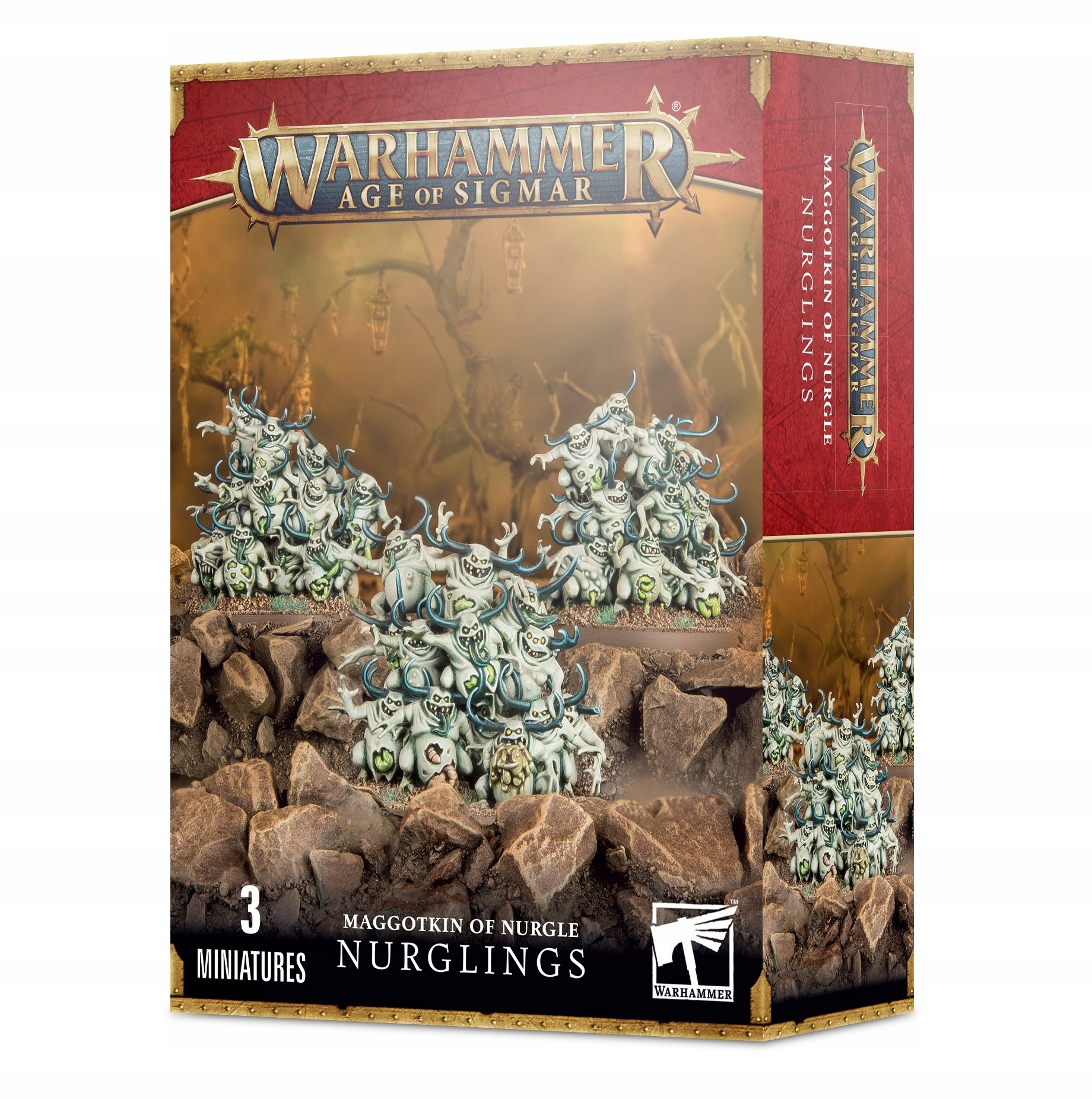Warhammer Age of Sigmar Maggotkin of Nurgle Nurglings – Groteskowe Potwory Plagi