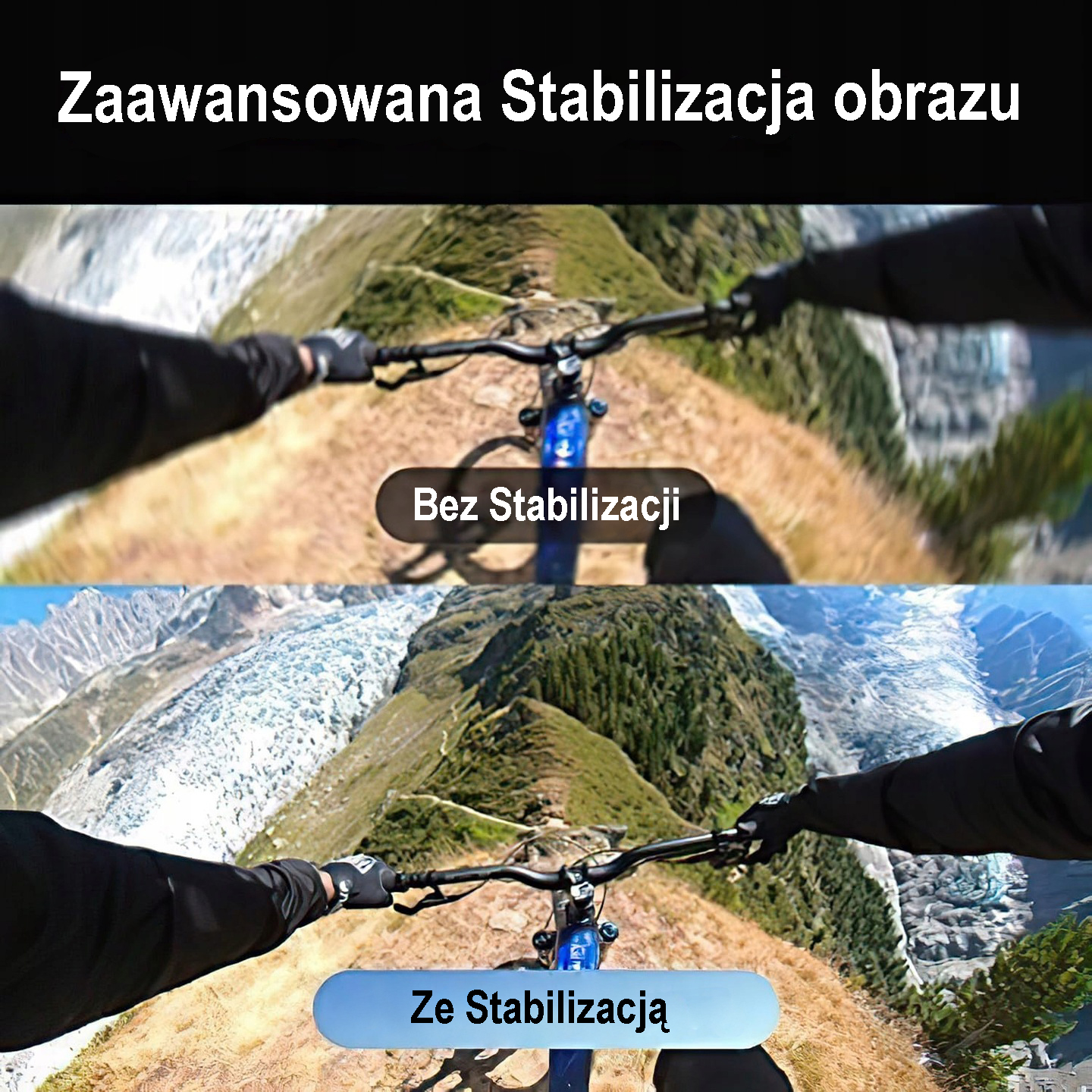 Zaawansowane funkcje nagrywania i redukcji wstrząsów