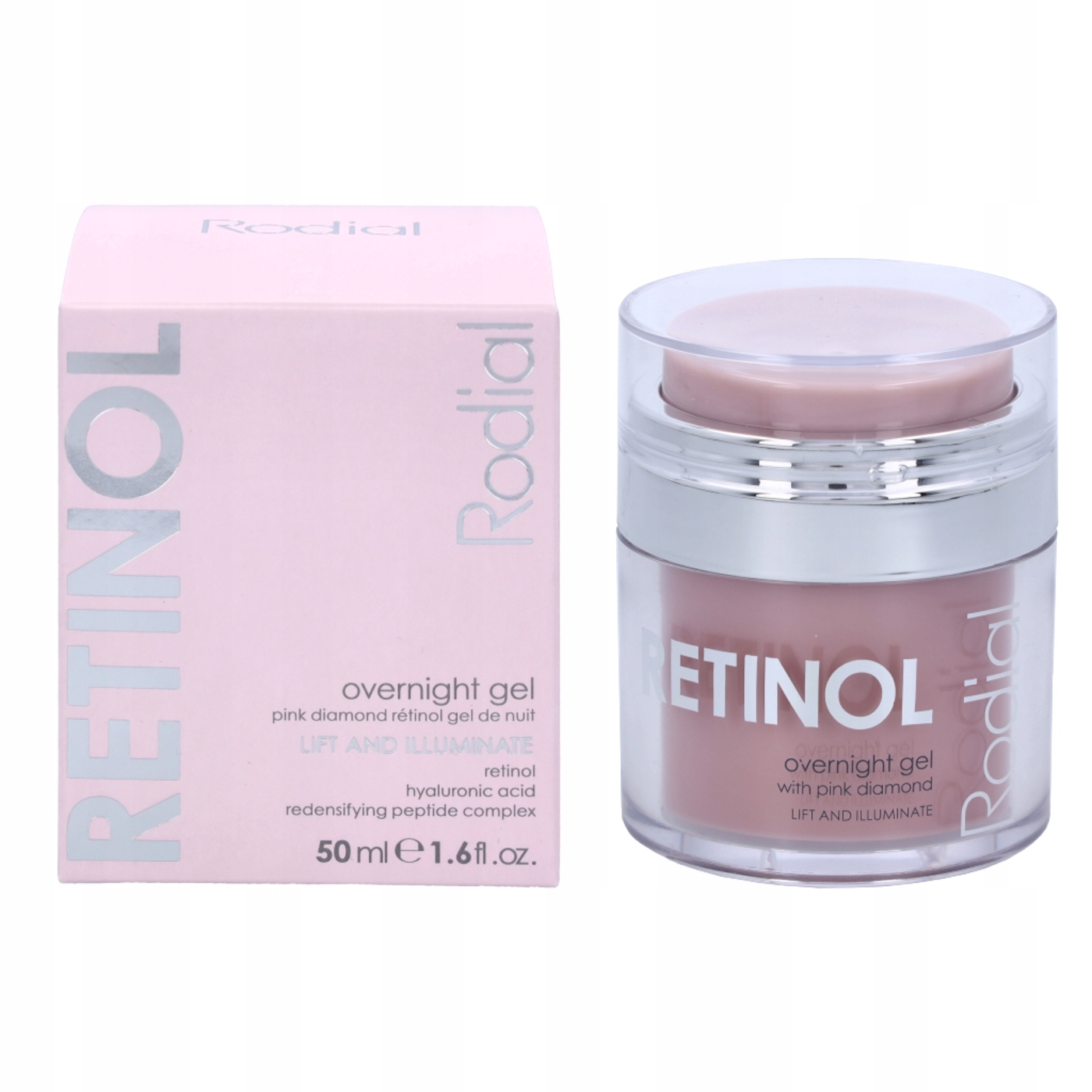 Rodial Retinol Overnight Gel – Nawilżający żel-krem na noc z retinolem 50 ml