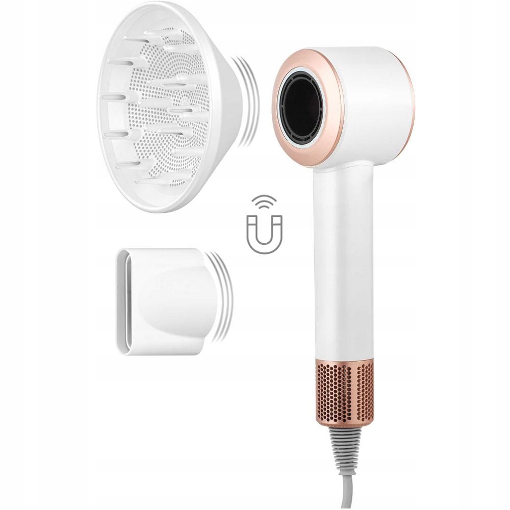 Akcesoria w zestawie – Magnetyczny dyfuzor i końcówka stylizująca