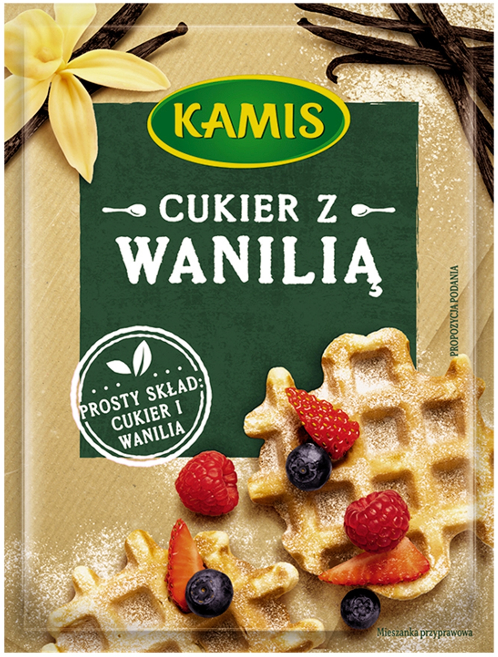 Cukier z wanilią Kamis 12 g – Idealny dodatek do ciast i deserów