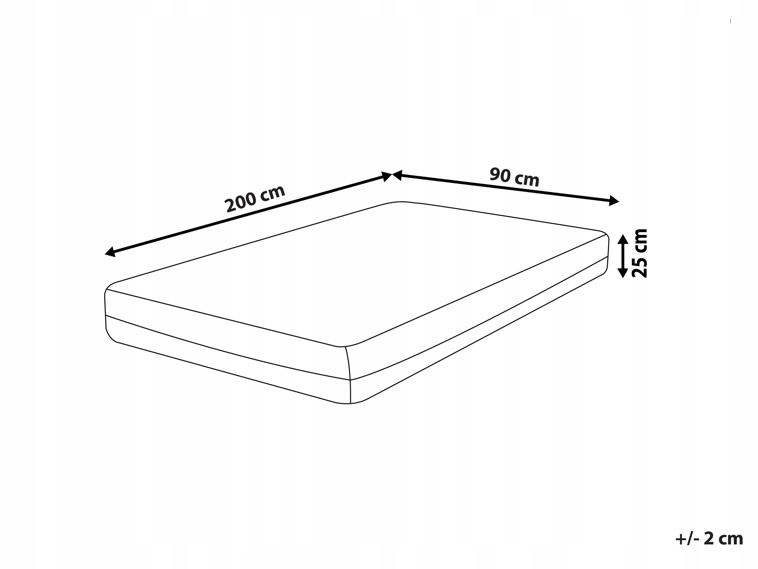 Rozmiar 90 x 200 cm – idealny do każdego łóżka