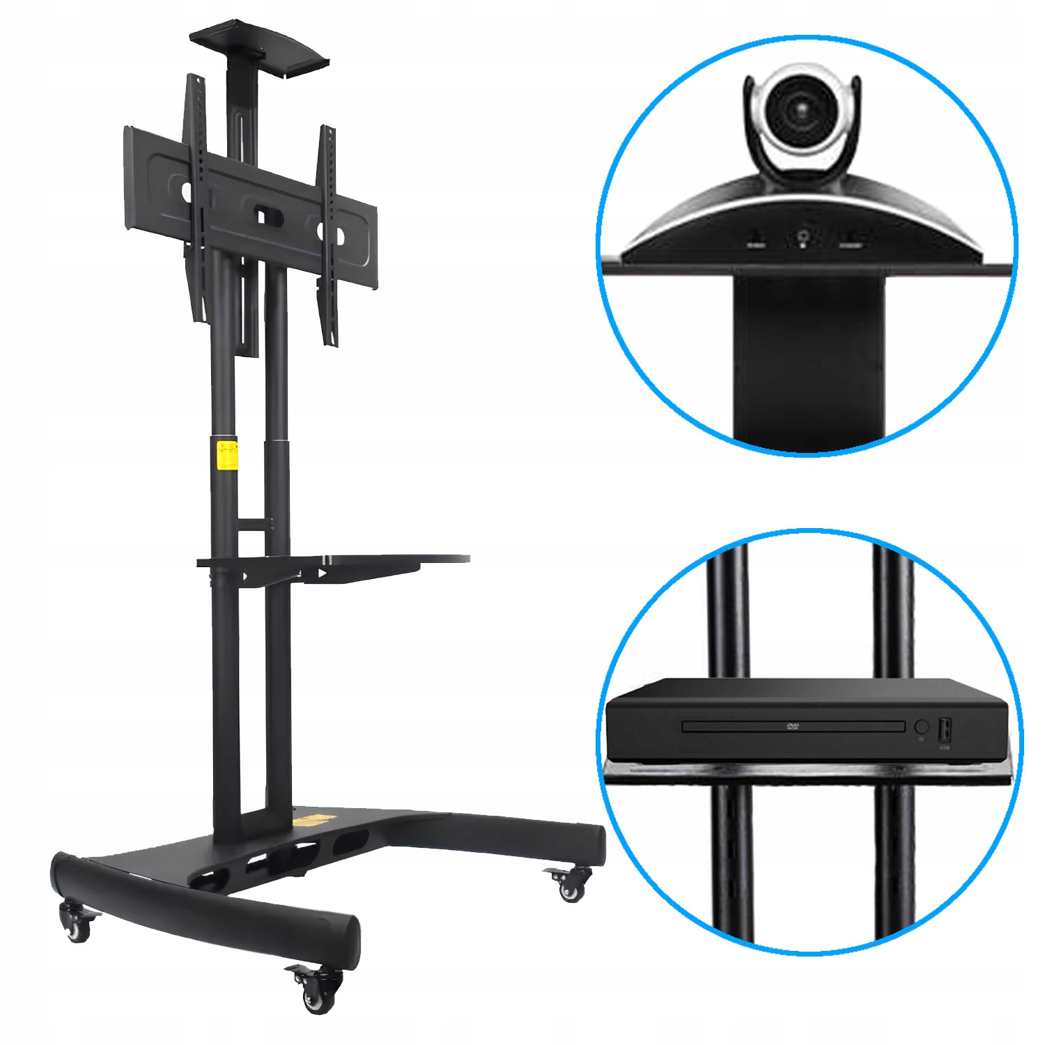 Półki na sprzęt i akcesoria – Mobilne centrum multimedialne