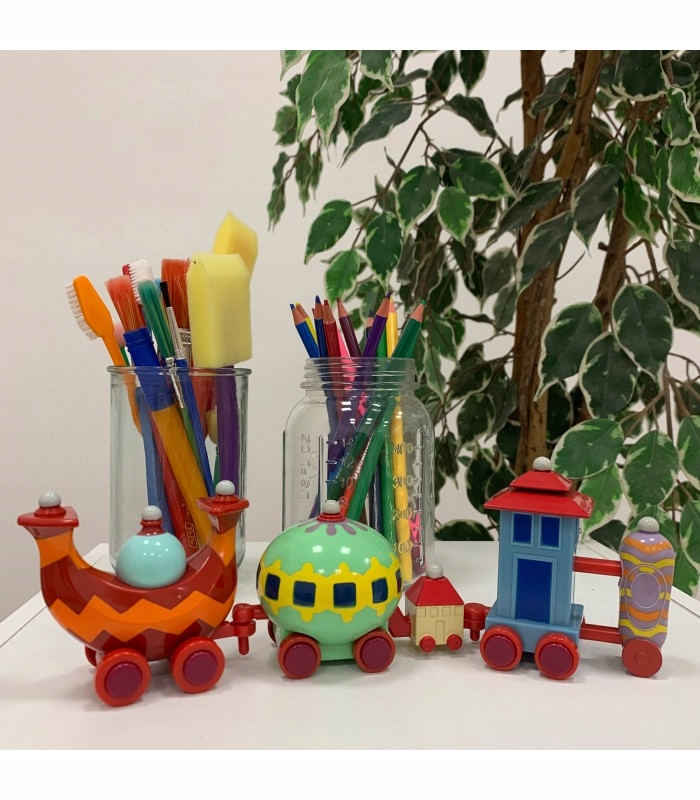 Zestaw trzech wagoników do zabawy