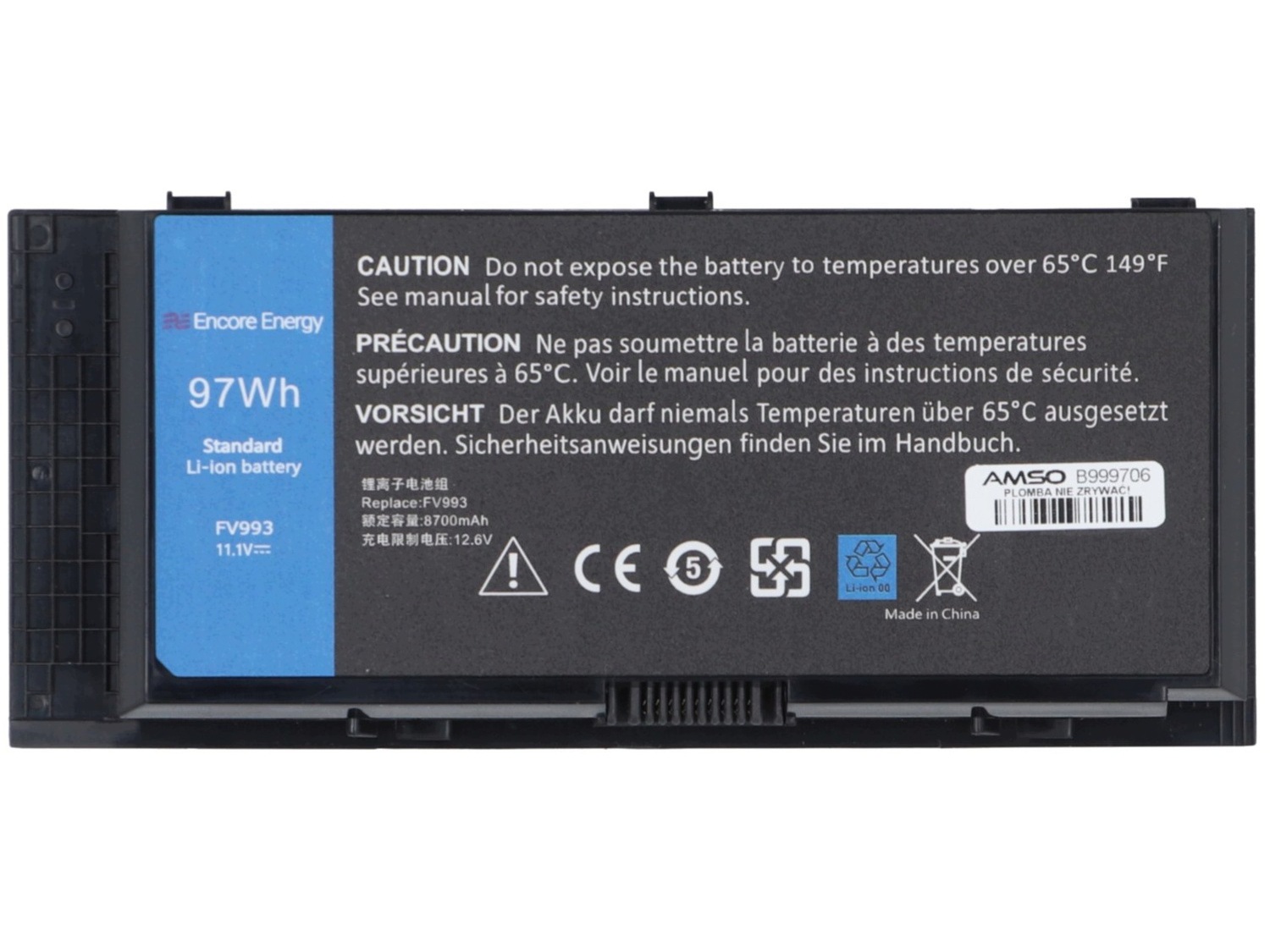 Wysokiej jakości zamiennik baterii do laptopów Dell
